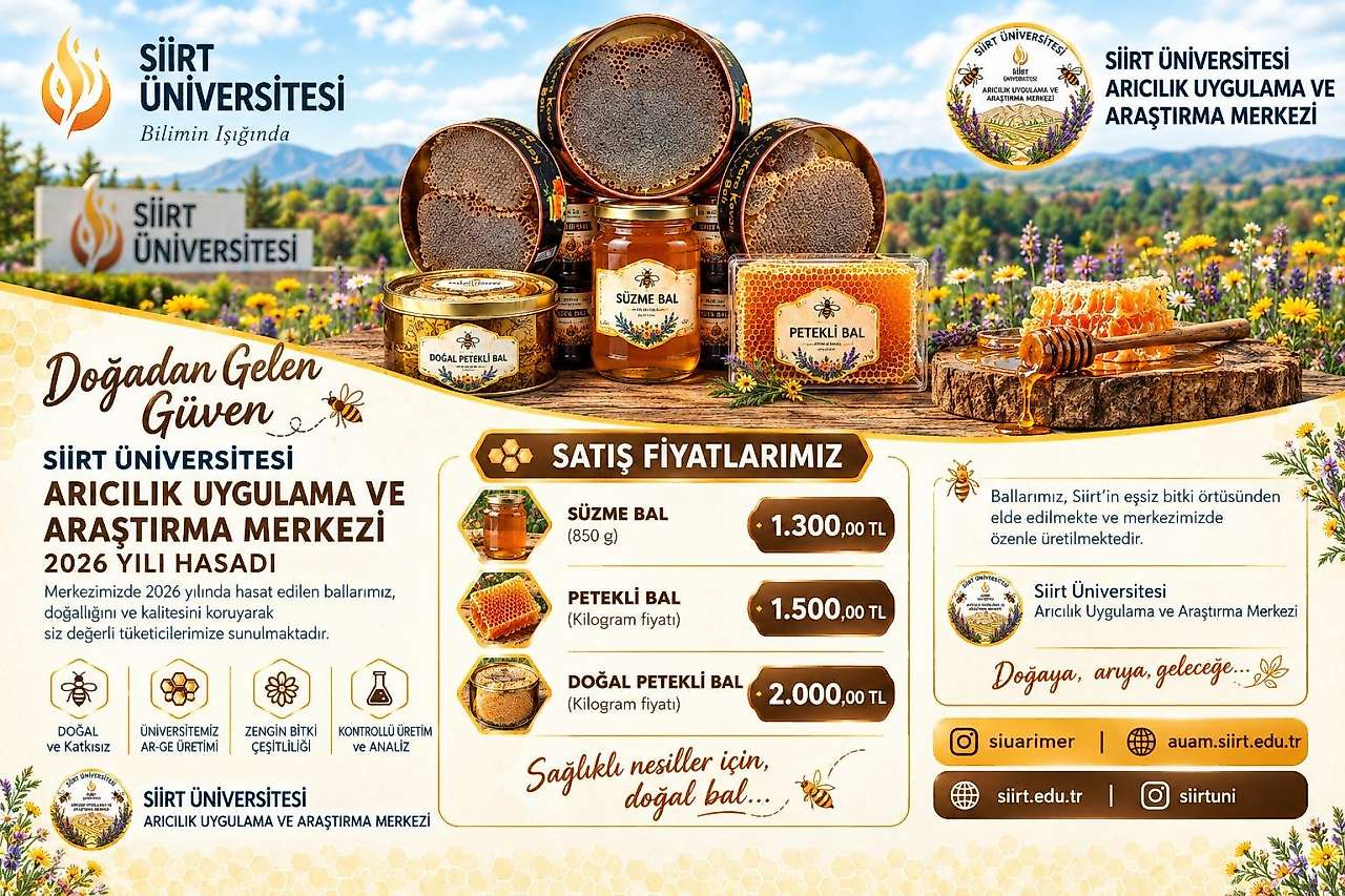 Siirt Üniversitesi bal satışına başladı: Fiyatlar belli oldu