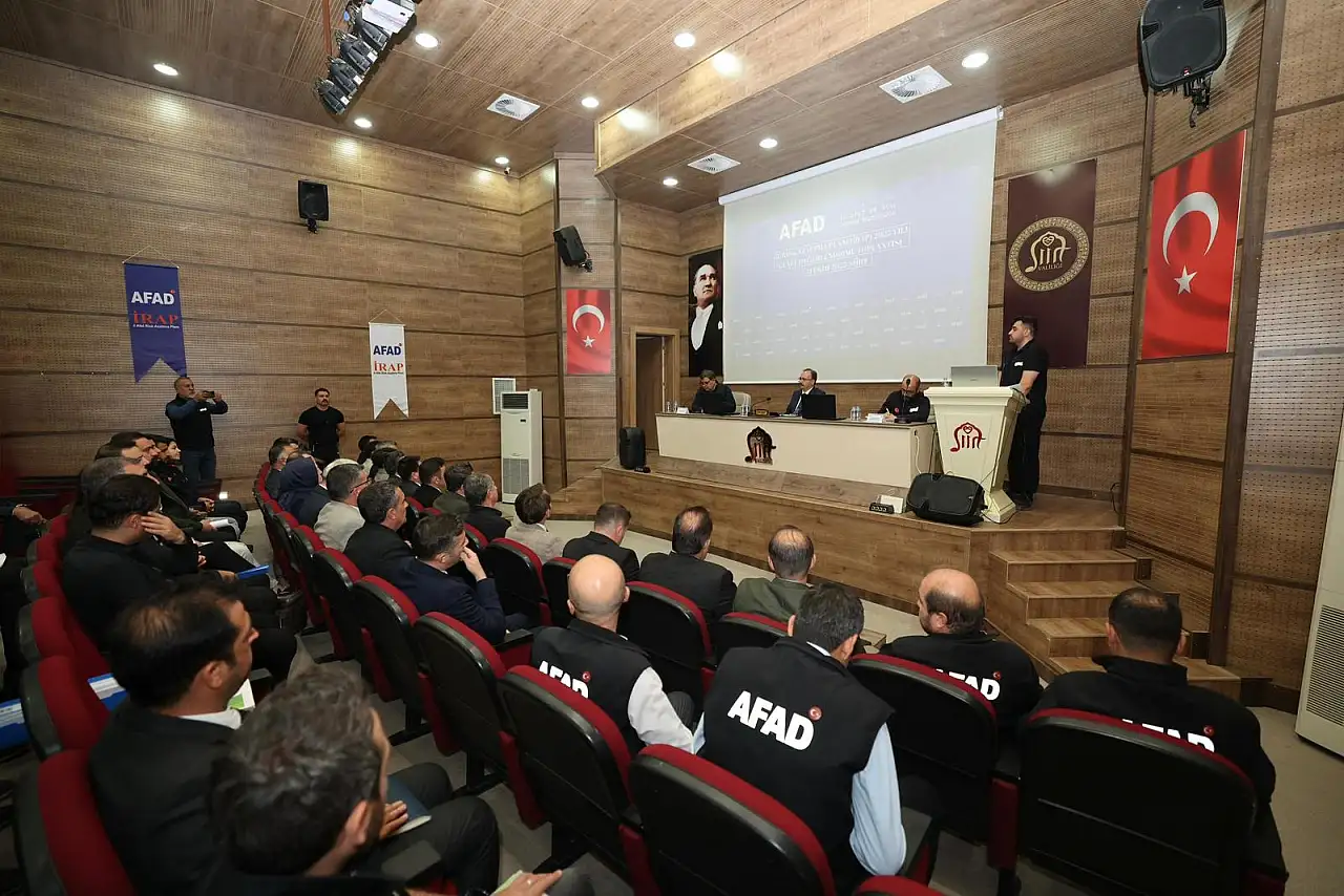 Siirt'te 2025 Afet Risk Azaltma Planı Toplantısı Gerçekleştirildi