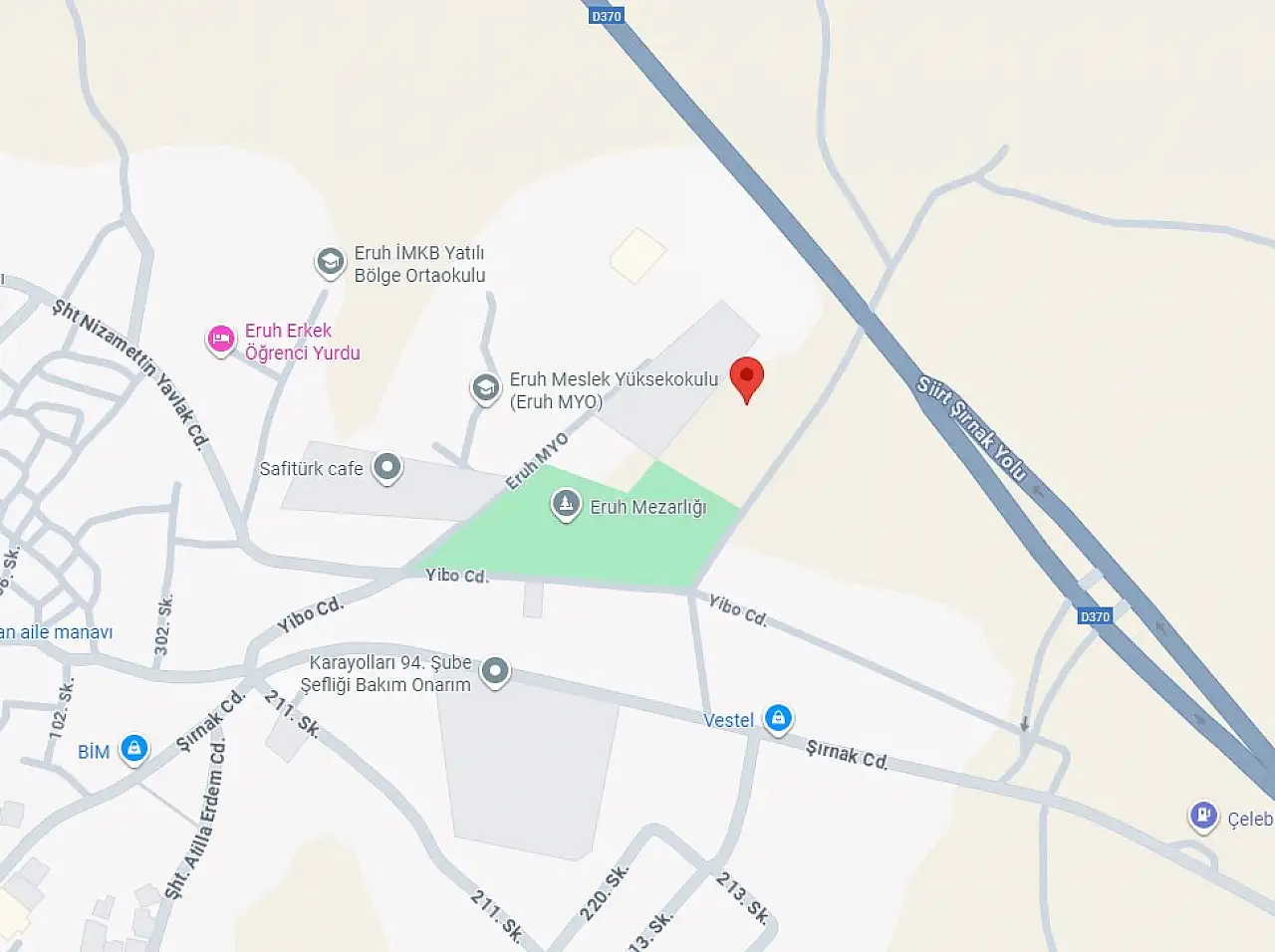 Siirt Eruh'ta Fidan Dikiminin Yapılacağı Yer