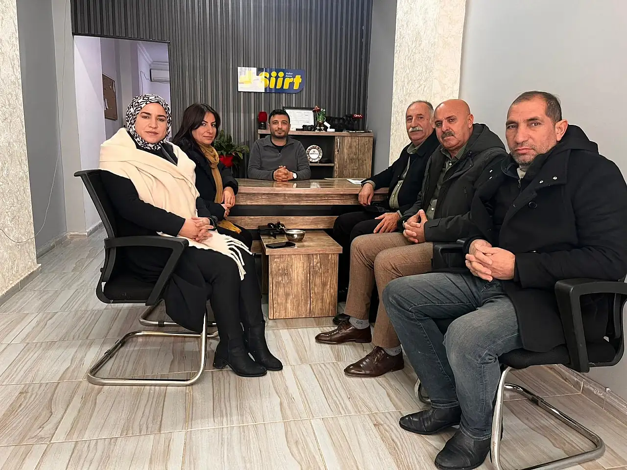 Eş başkanlardan Artı Siirt Haber Ajansı'na ziyaret