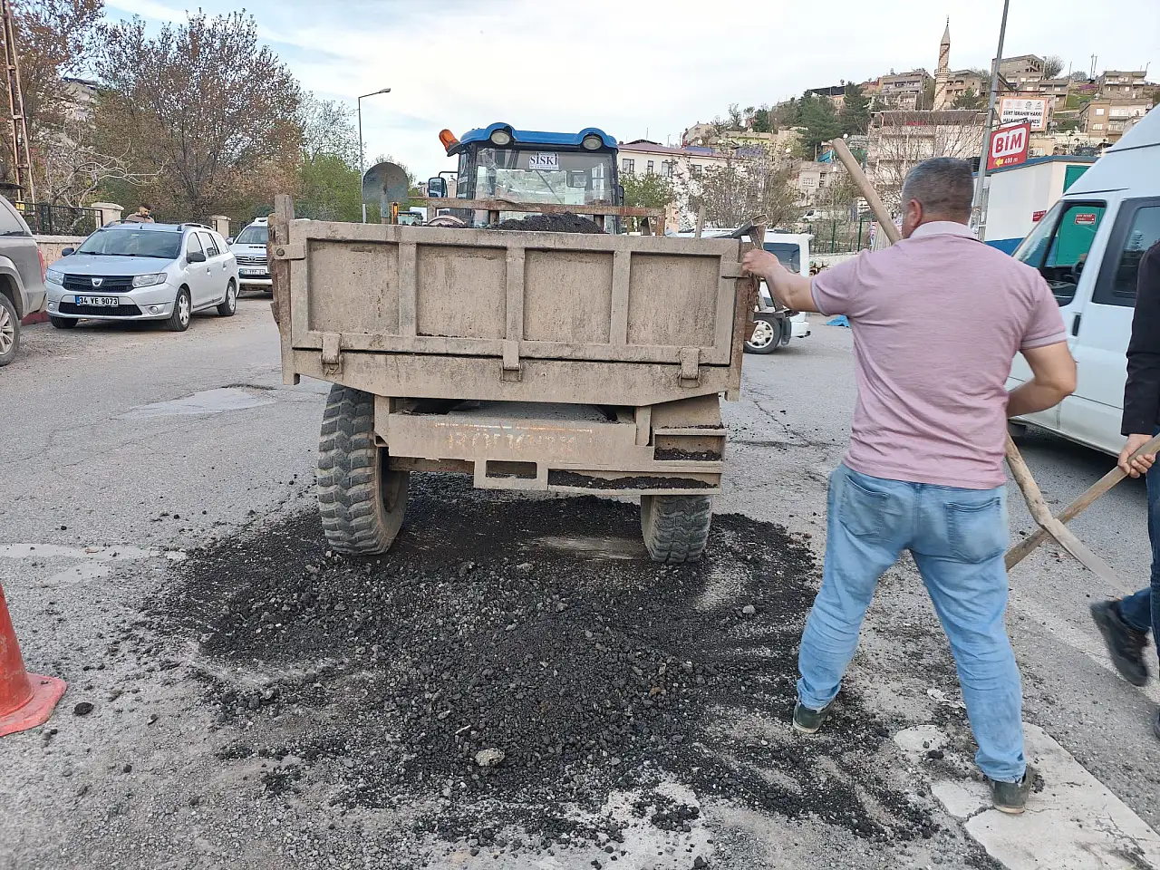 Haberimiz Üzerine Siirt'te Yol Çökmesi Kısa Sürede Giderildi