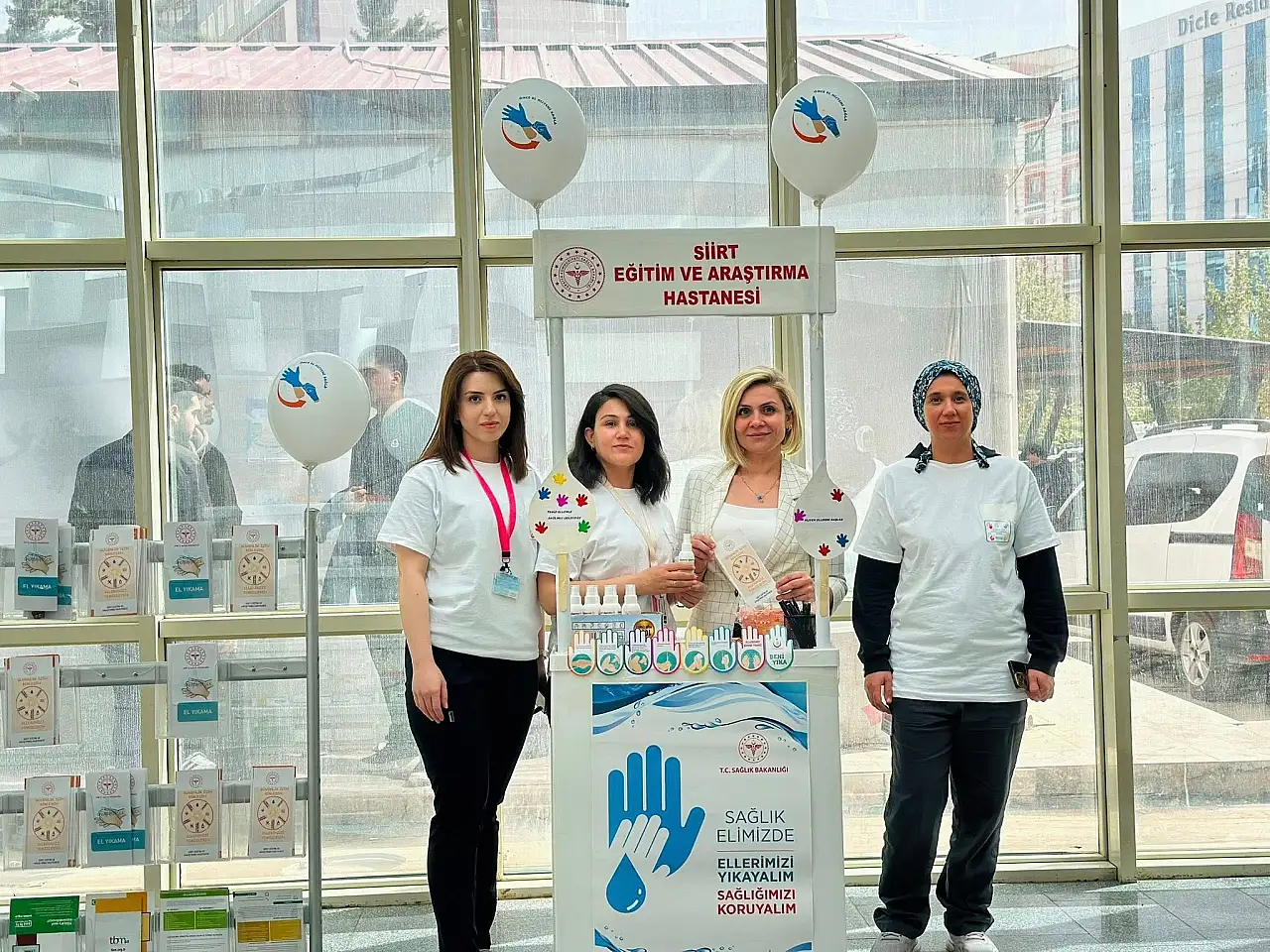 Siirt'te 5 Mayıs Farkındalığı: Doğru El Yıkama Teknikleri Standda Anlatıldı
