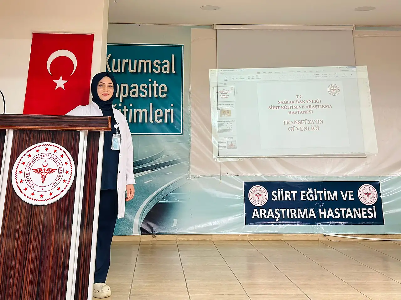 Siirt Eğitim ve Araştırma Hastanesi'nde ''Transfüzyon Güvenliği'' Eğitimi Düzenlendi