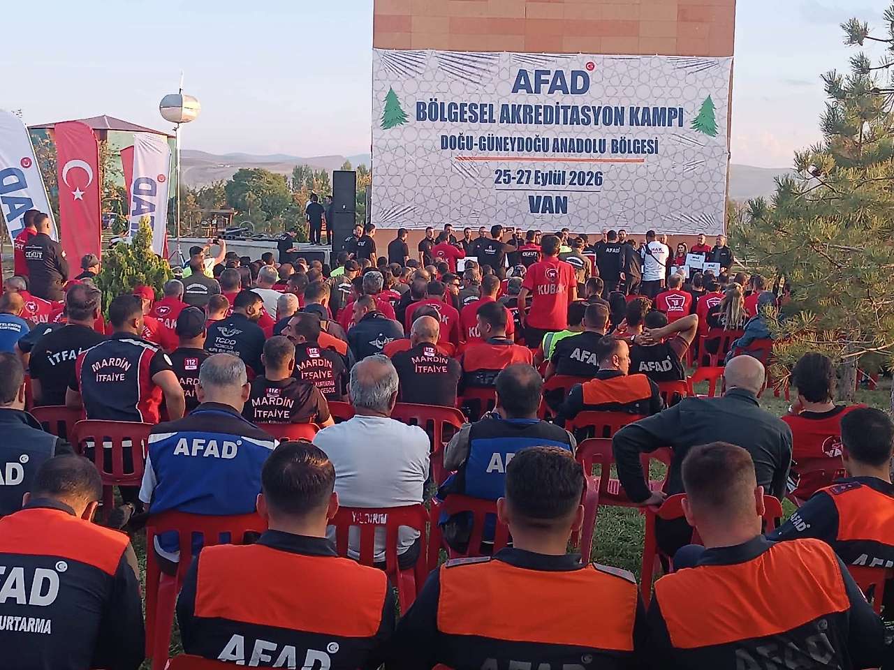 Siirt AFAD Ekibi Van'daki Akreditasyon Kampına Katıldı