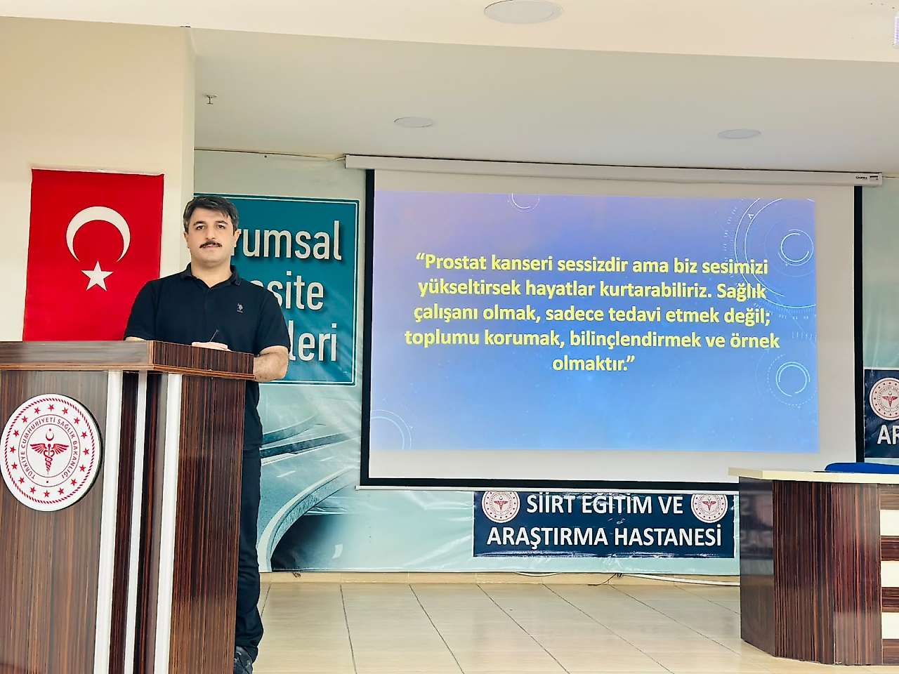 Siirt'te prostat kanseri farkındalık eğitimi: Op. Dr. Miraç Ataman önemli bilgiler verdi