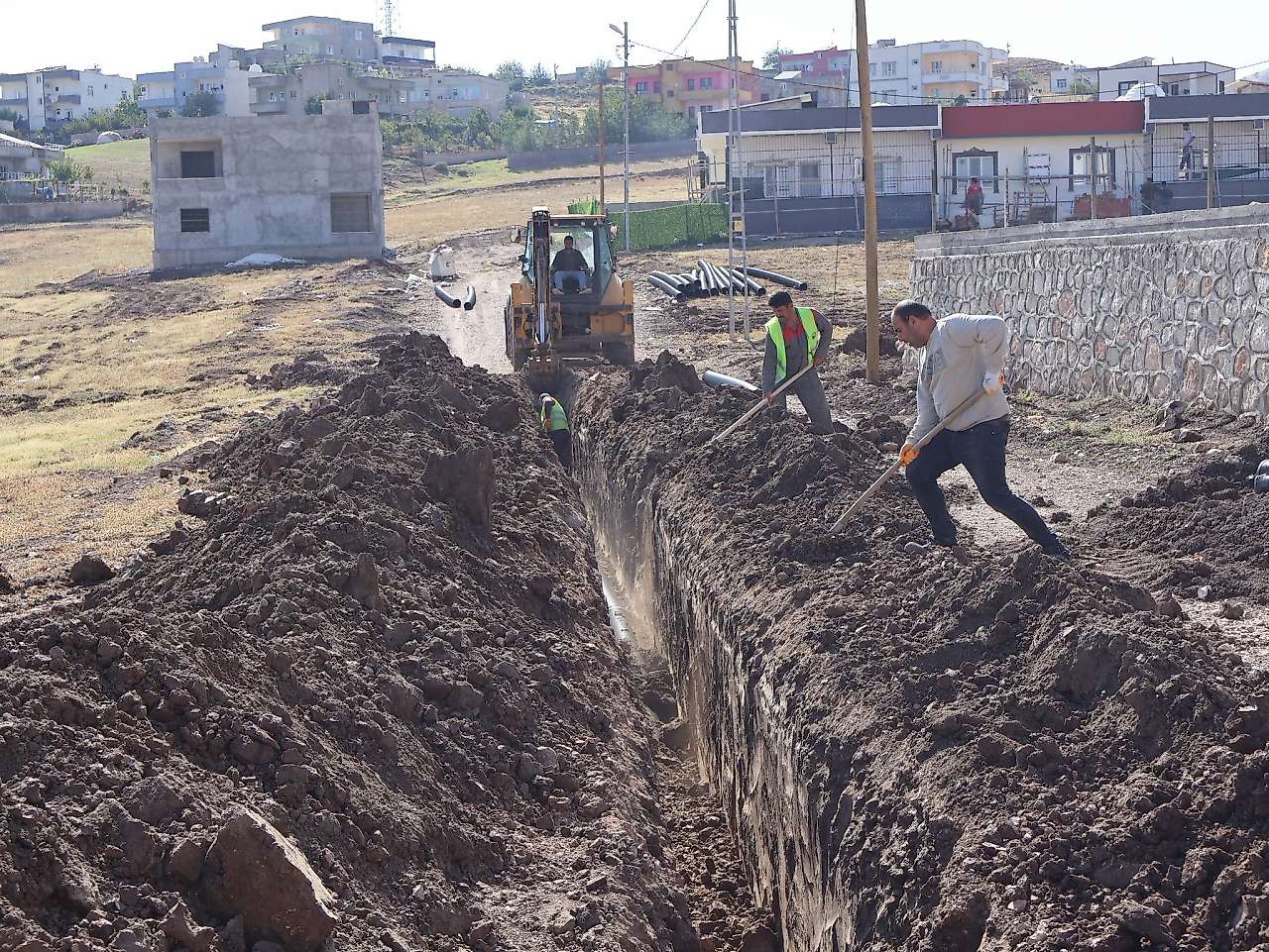 Siirt Kurtalan'da altyapı çalışmaları sürüyor