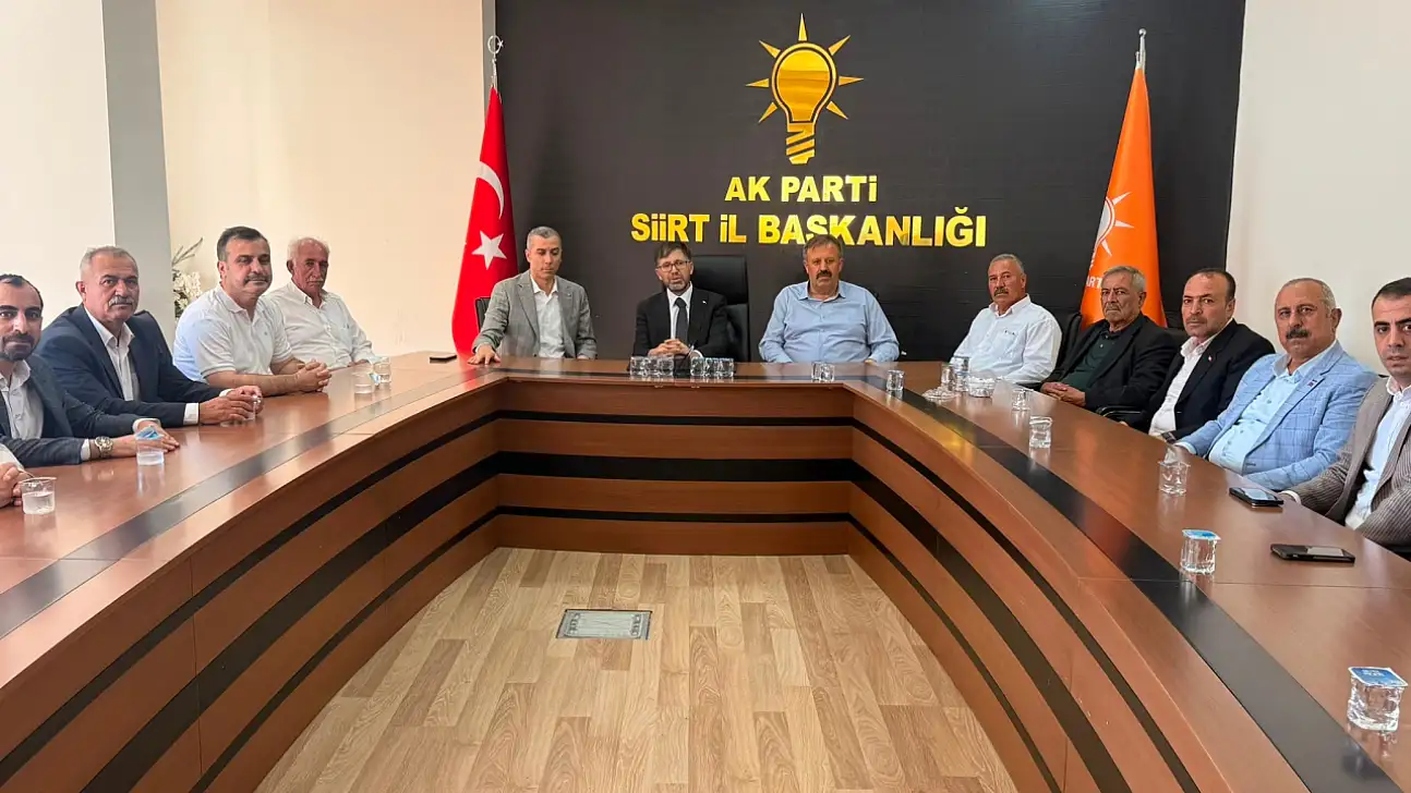 MHP Siirt Teşkilatından AK Parti İl Başkanı Abdülhakim Gider'e Hayırlı Olsun Ziyareti