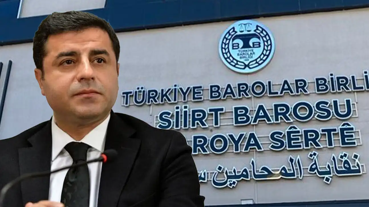 Selahattin Demirtaş için Siirt Barosu 29 Baroyla Ortak Açıklamaya İmza Attı!