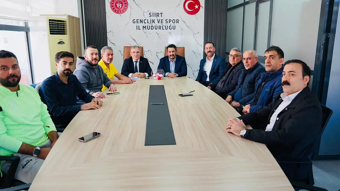 Siirt Futbol Heyecanı Başlıyor! Amatör Küme Fikstür Çekimi Gerçekleştirildi