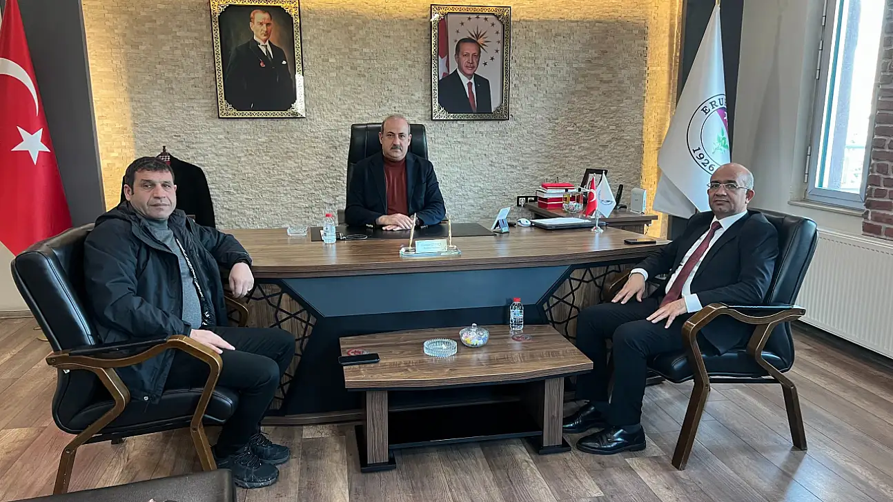 Siirt Tarım ve Orman İl Müdürü Şanverdi'den Belediye Başkanı Cevher Çiftçi'ye ziyaret