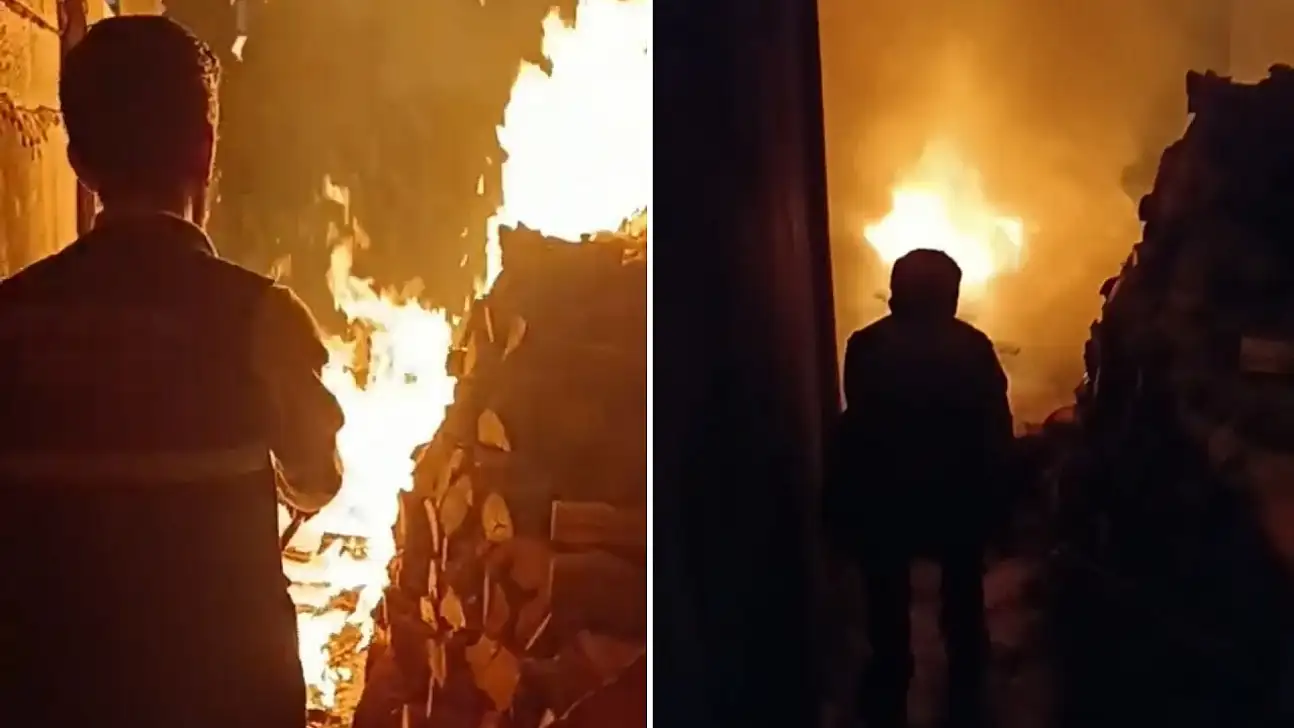 Siirt'te Ev Yangını: Temizlik İşçileri Alevleri Söndürdü