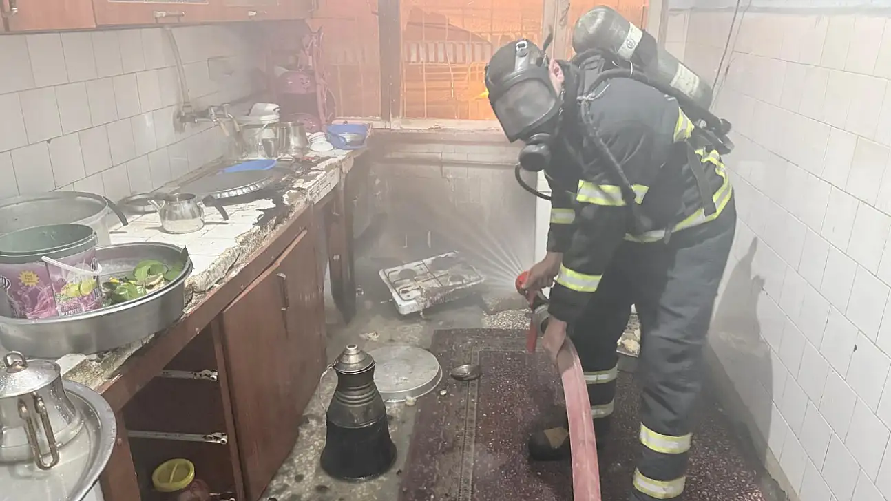 Siirt'te Mutfakta Unutulan Yemek Ev Yangınına Neden Oldu