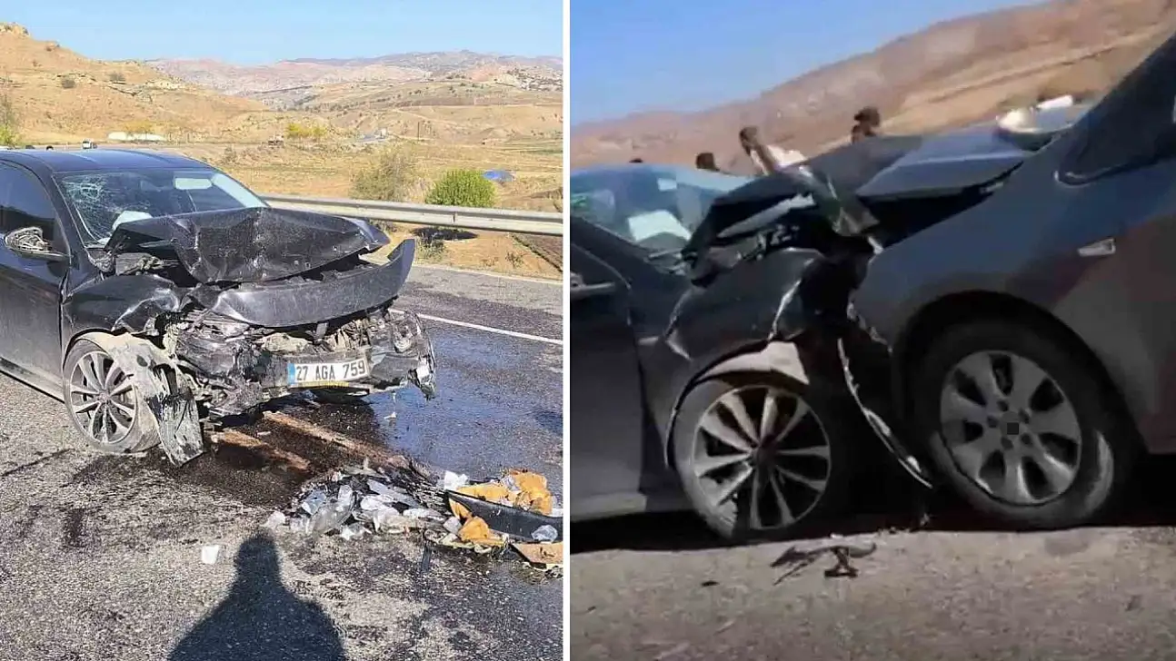 Siirt'te otomobiller çarpıştı: 4 yaralı