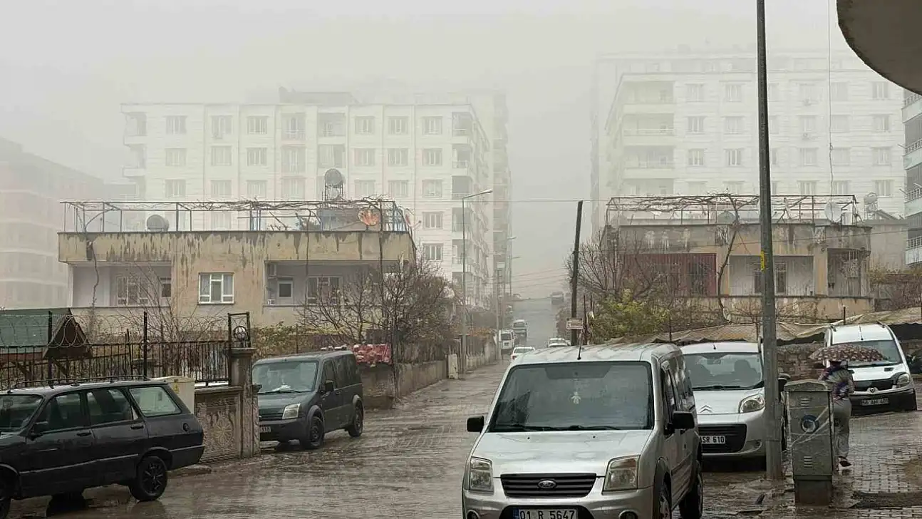 Siirt'te sis ve sağanak yağış etkili oldu