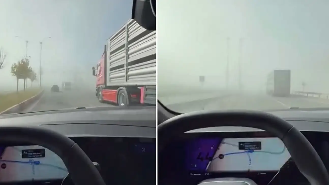 Sürücüler Dikkat! Siirt'in O Noktasında Görüş Mesafesi 50 Metrenin Altına düştü