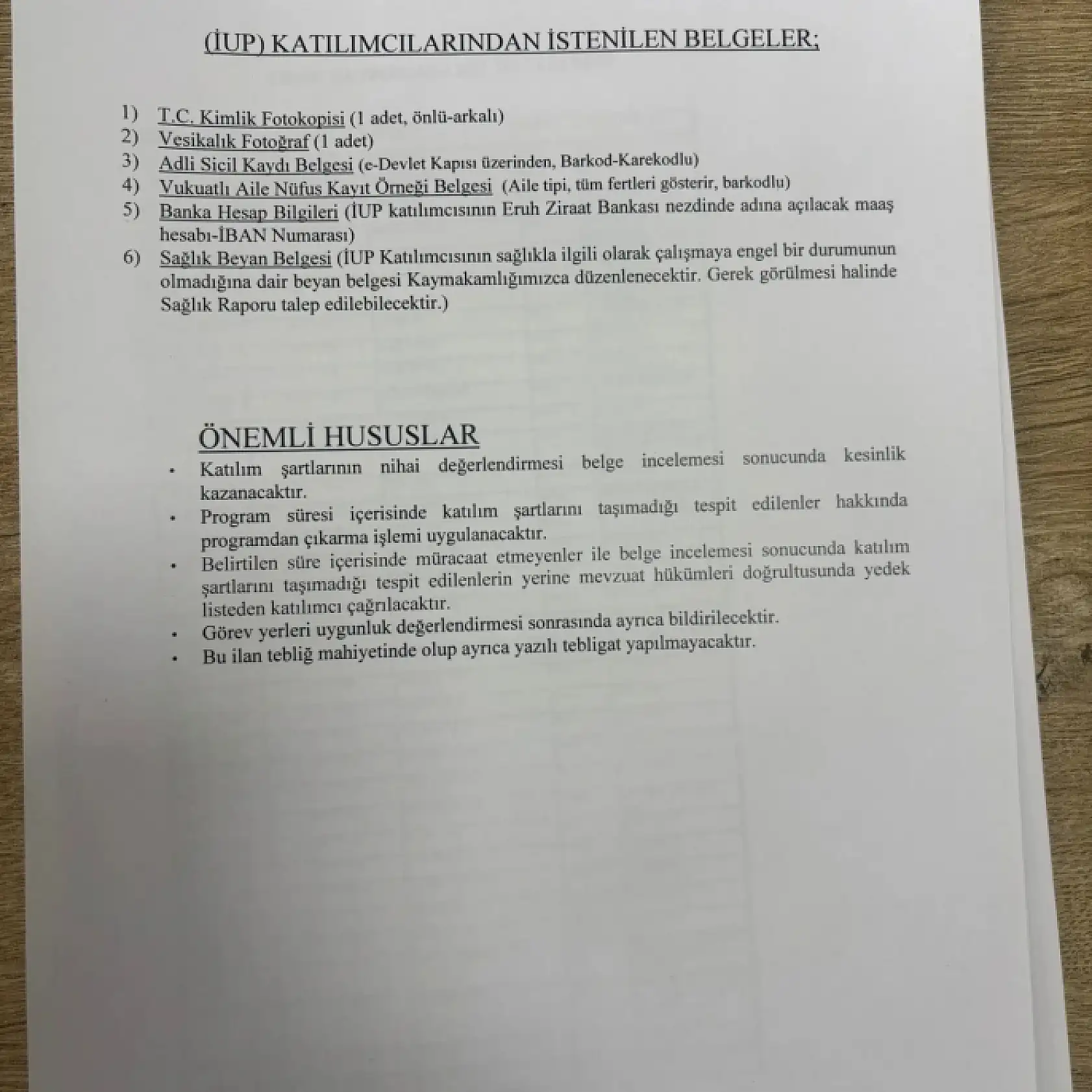 Eruh'ta İUP Kapsamında Görevlendirilecek 300 Kişinin Listesi Açıklandı