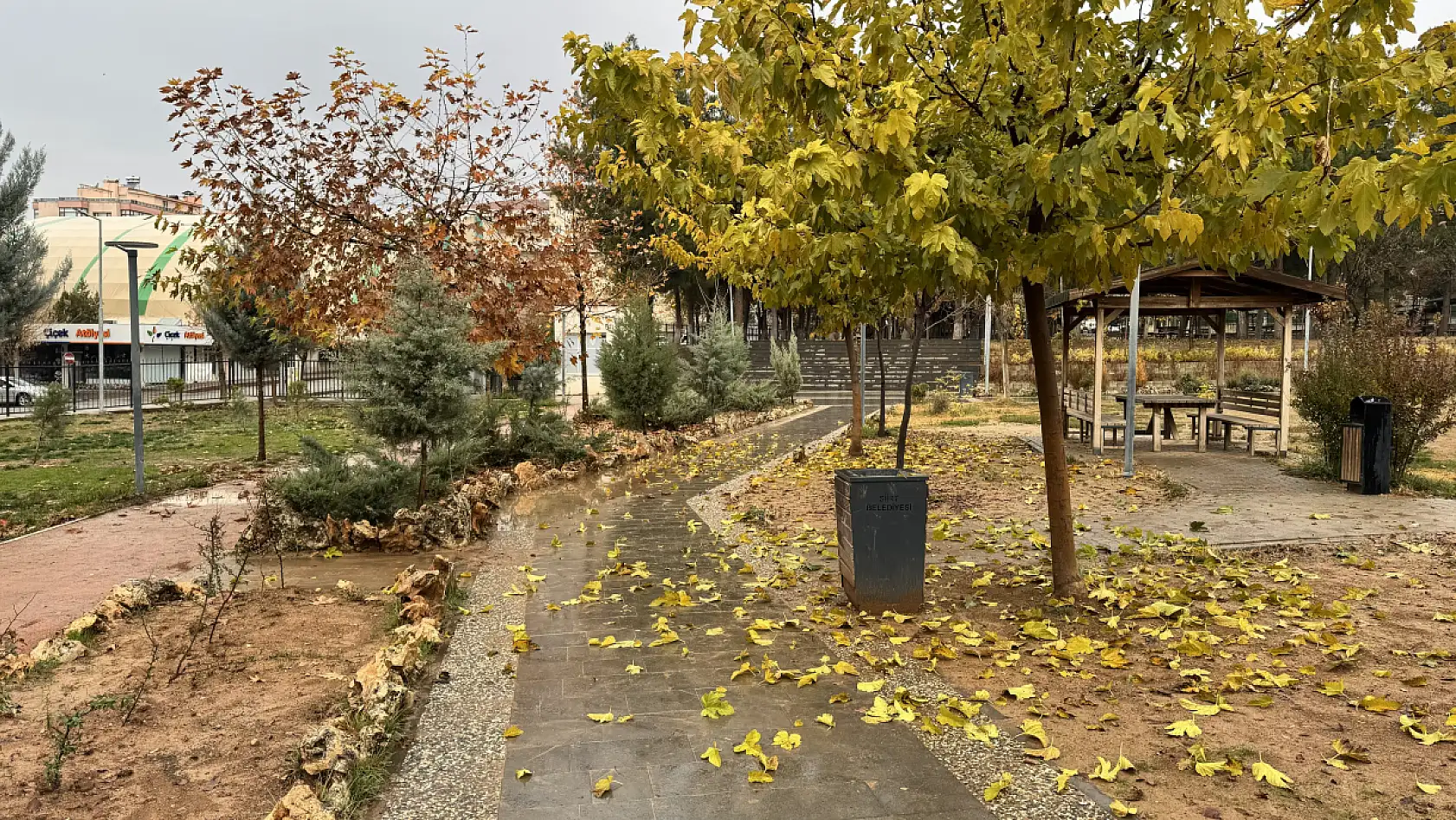 Siirt Millet Bahçesi'nde mevsim geçişi objektife yansıdı