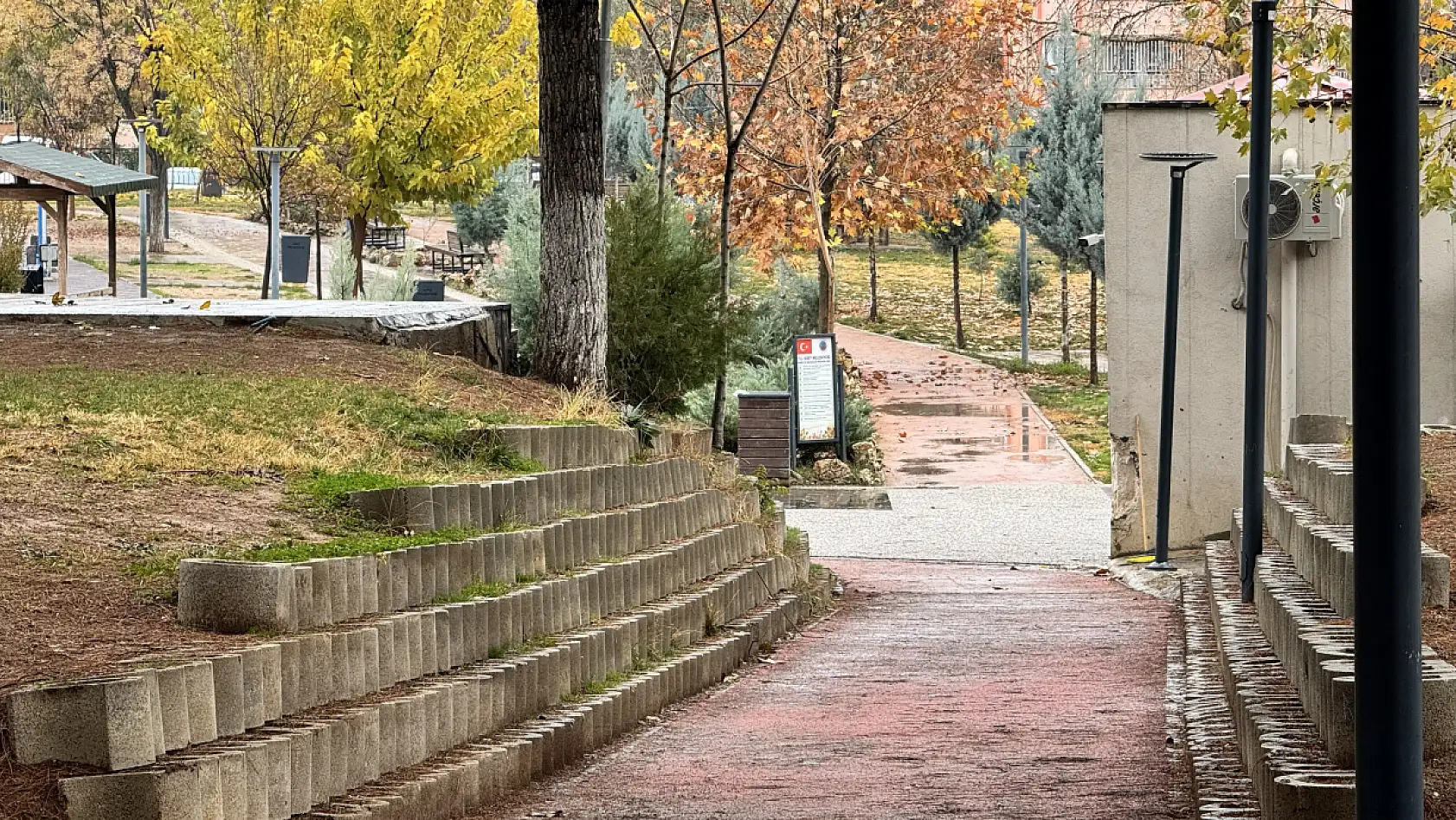 Siirt Millet Bahçesi'nde mevsim geçişi objektife yansıdı