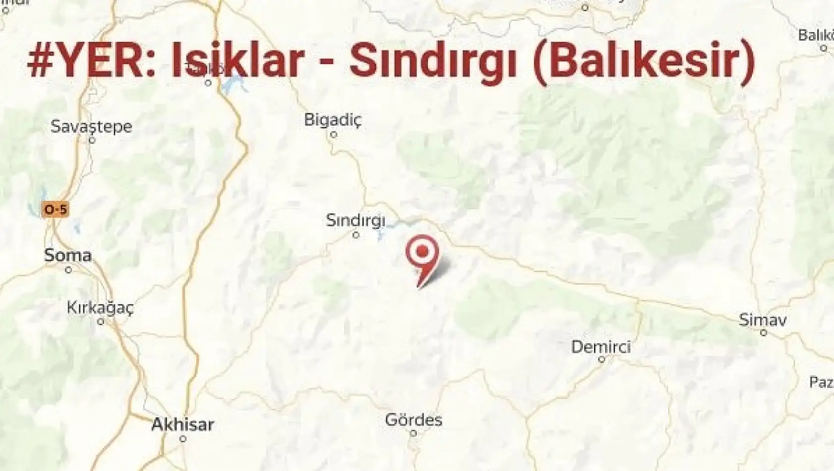 Balıkesir Sındırgı'da 4.6 büyüklüğünde deprem
