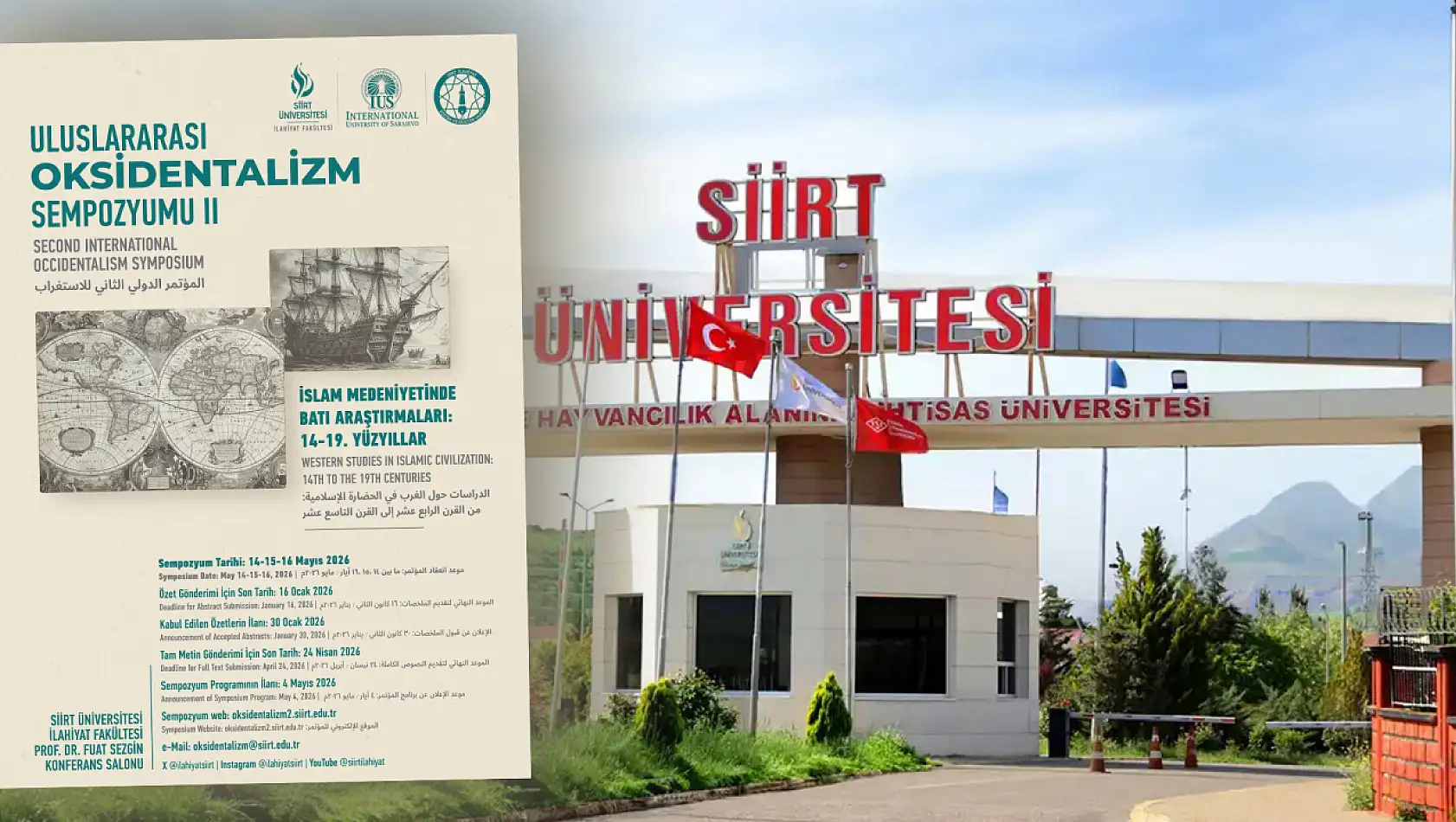 İslam Medeniyetinde Batı Araştırmaları Siirt'te Masaya Yatırılacak! Uluslararası Oksidentalizm Sempozyumu-II, 14–16 Mayıs 2026'da Siirt'te Düzenlenecek