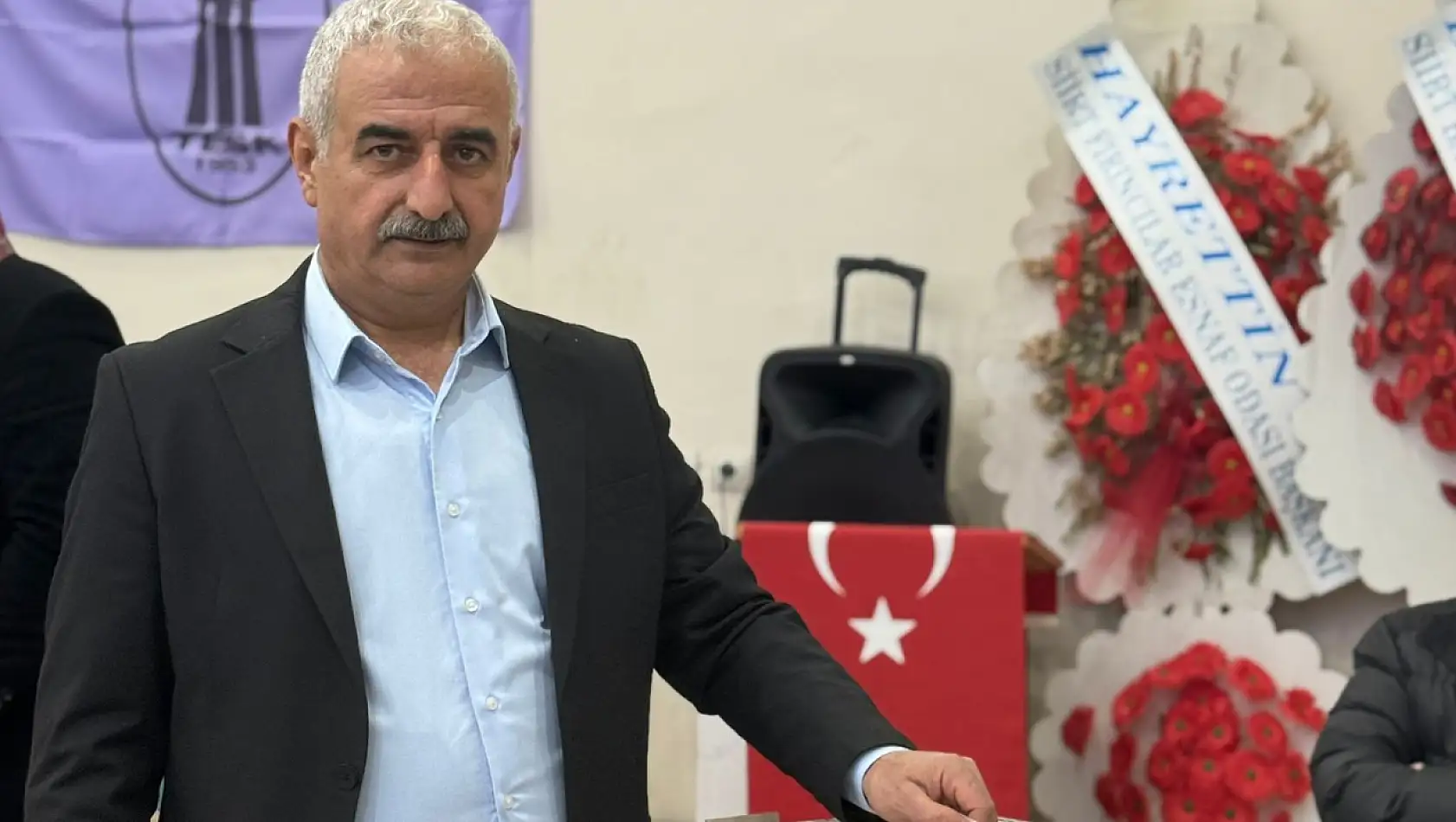 Siirt Battaniyeciler, Giyimciler ve Tuhafiyeciler Odası'nda Emrullah Alakaşlı Yeniden Başkan