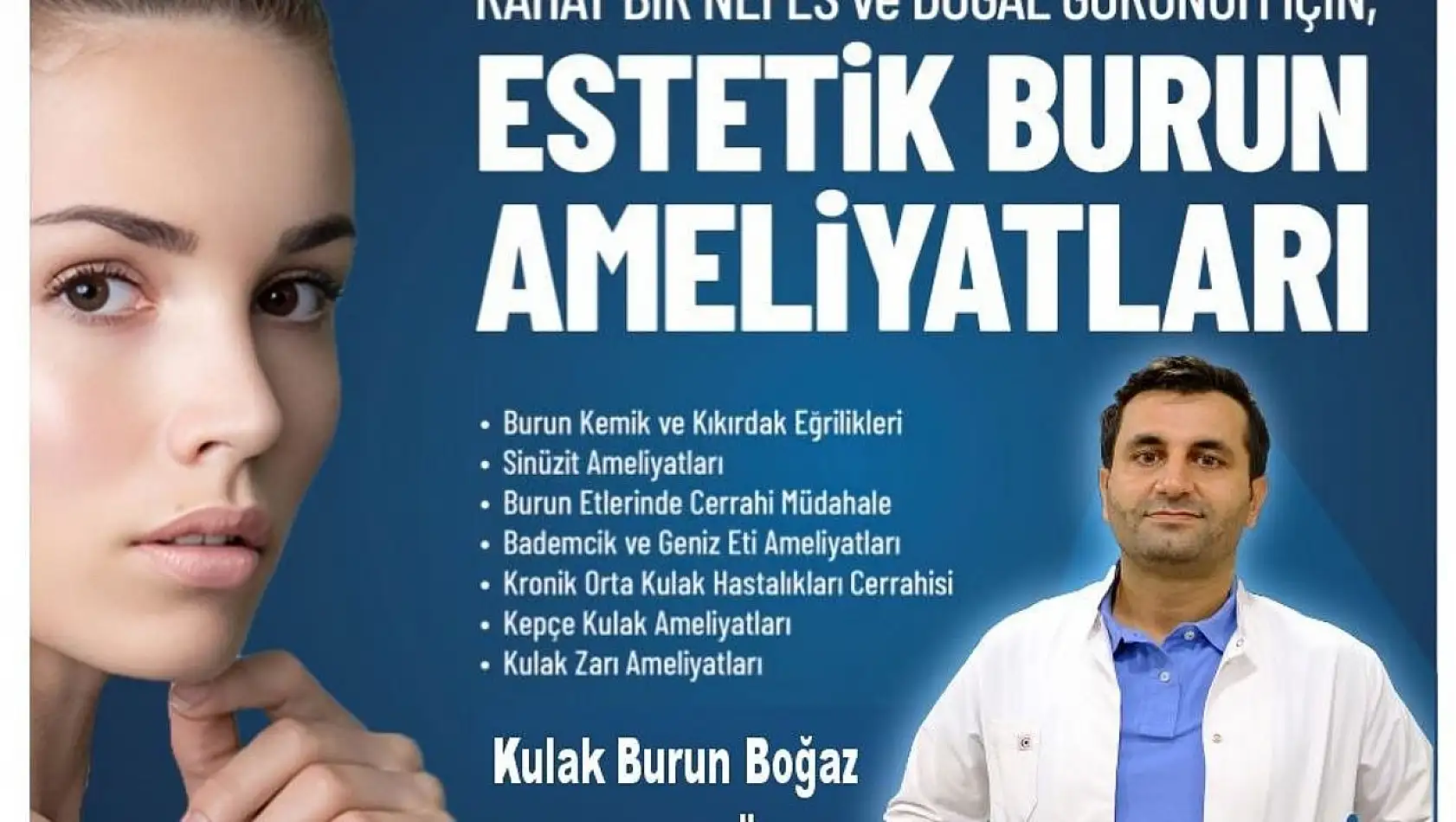 Siirt Hayat Hastanesi'nde burun ameliyatları çevre illerden talep görüyor