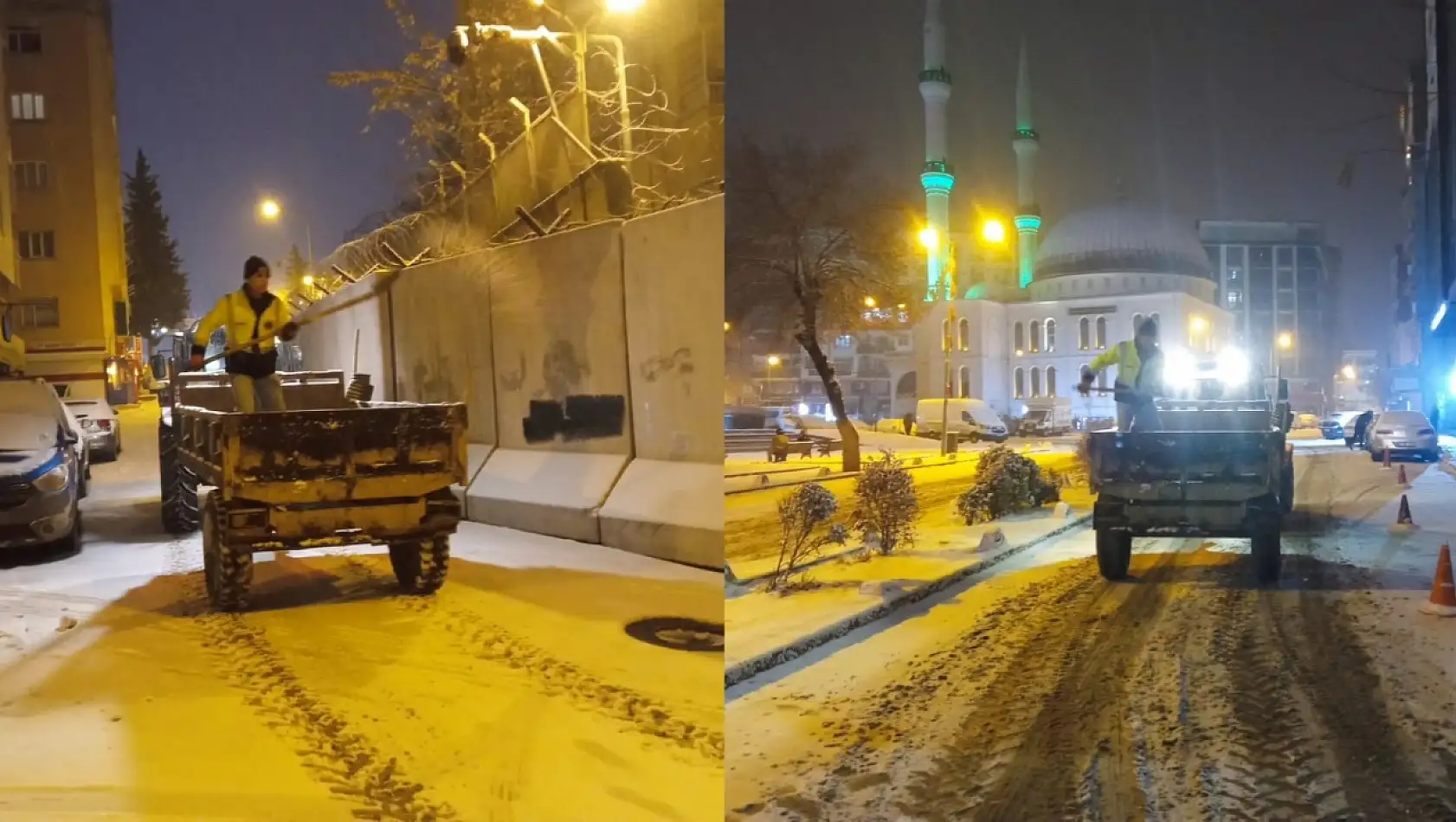 Siirt'te Kar Küreme ve Tuzlama Çalışmaları Sürüyor