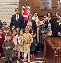 ADEM öğrencilerinden Baykan Kaymakamı Fatih Özcan'a anlamlı ziyaret