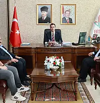 Baykan Belediye Başkanı Erdem ve İş İnsanı Solmaz'dan Bitlis Valisi Karakaya'ya Ziyaret
