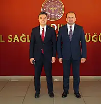 Baykan Kaymakamlığı'na Atanan Mehmet Gündoğdu'dan İl Sağlık Müdürü Şenkul'a Veda Ziyareti