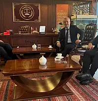 Fevzi Sevgili ve Cevher Çiftçi Ekrem Olgaç'ı ziyaret etti