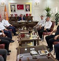 Hüseyin Şansi'den AK Parti Siirt İl Başkanı Abdulhekim Gider'e Hayırlı Olsun Ziyareti