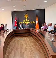 Kızılay Ailesinden AK Parti Siirt İl Başkanı Abdulhekim Gider'e Hayırlı Olsun Ziyareti