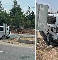 Kurtalan'da Hafif Ticari Araç ile Kamyonet Çarpıştı