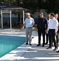 Kurtalan'da Yarı Olimpik Yüzme Havuzu Yenileniyor: Kaymakam Başara Çalışmaları İnceledi