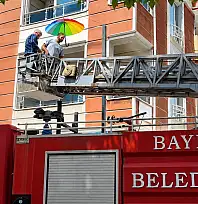 Siirt Baykan'da ''Şemsiye Sokak'' Çalışmaları Başladı