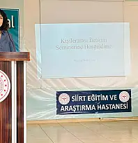 Siirt Eğitim ve Araştırma Hastanesi'nde etkili ve güvenli iletişim eğitimi