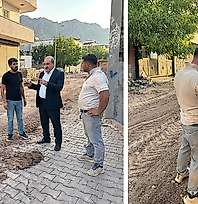 Siirt Eruh'ta Doğalgaz Altyapı Çalışmaları Sürüyor