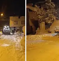 Siirt Eruh'ta Karla Mücadele Gece Boyu Sürdü