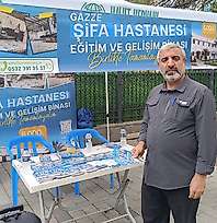 Siirt Güres Caddesi'nde Gazze'deki Şifa Hastanesi için destek çağrısı