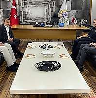 Siirt İl Emniyet Müdürü Mehmet Özdemir'den Siirt TSO Başkanı Kuzu'ya İade-i Ziyaret