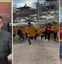 Siirt İl Emniyet Müdürü Necmettin Öztürk, Şirvan Taşlı köyünde öğrencilerin yüzünü güldürdü