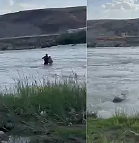 Siirt Kezer Çayı'nda Su Seviyesinin Yükselmesi Sonucu Mahsur Kalan Çocuk Kurtarıldı