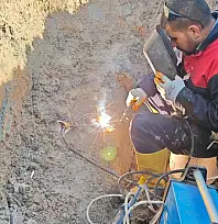 Siirt Kurtalan'da Ana Su Hattında Meydana Gelen Arıza Giderildi