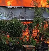 Siirt Kurtalan'da Kafede Yangın Paniği