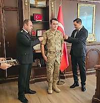 Siirt Pervari'de Jandarma Personeline Rütbe Terfi Töreni