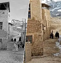 Siirt Şeyh Süleyman Mezarlığı'na Giden Tarihi Sokağın Yıllar Önceki Hali Ortaya Çıktı