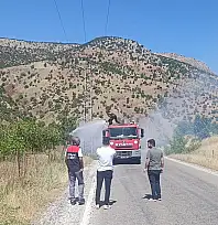 Siirt Şirvan'da Çıkan Yangın Kısa Sürede Kontrol Altına Alındı