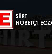 Siirt'te 21 Eylül 2026 Pazartesi Nöbetçi Eczaneler