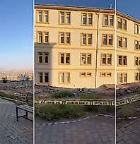 Siirt'te 7 Ay Önce Yıkılan Okul Duvarının Onarılması Bekleniyor